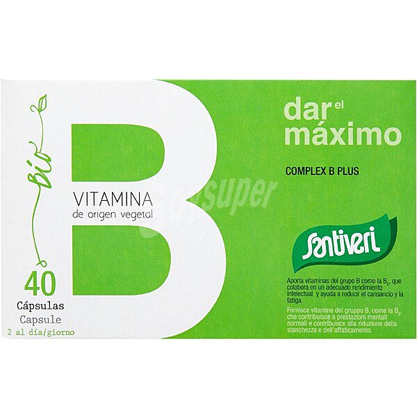 Complex B Plus vitaminas y minerales de origen vegetal