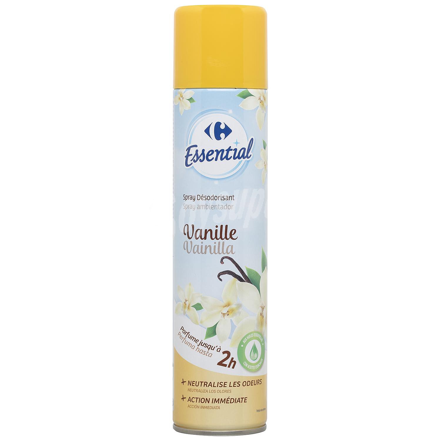 Ambientador spray vainilla Essential Carrefour