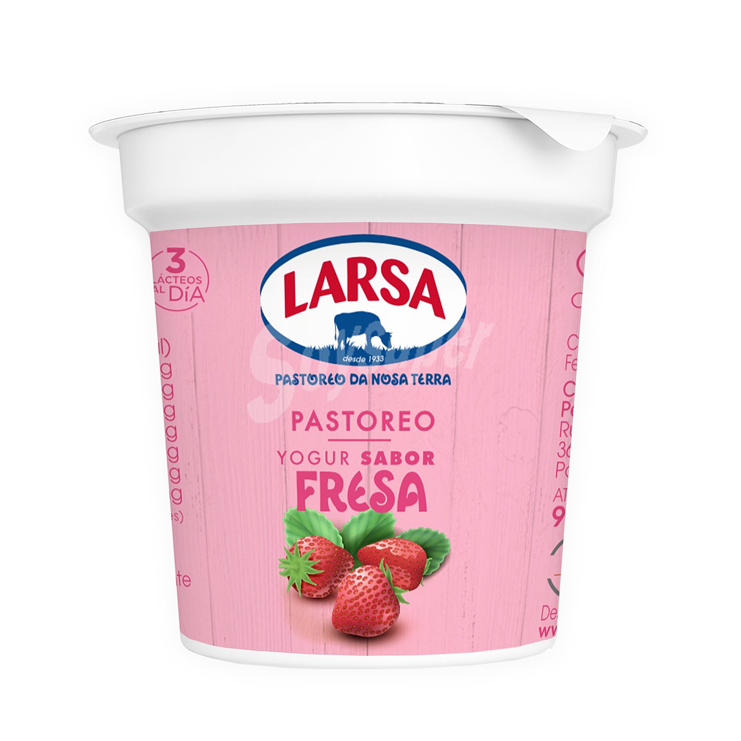 Yogur con sabor a fresa