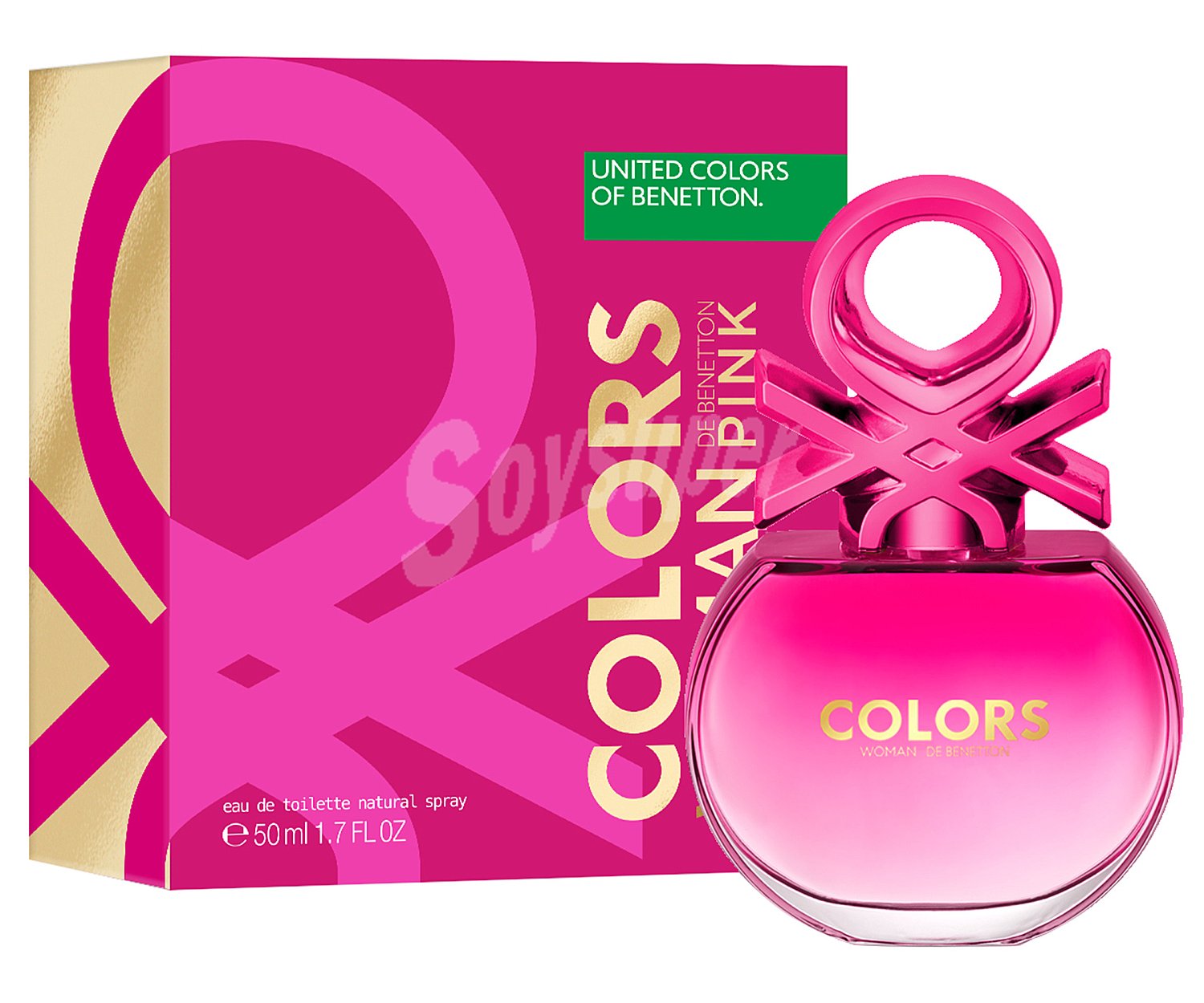 Eau de toilette para mujer con vaporizador en spray colors pink