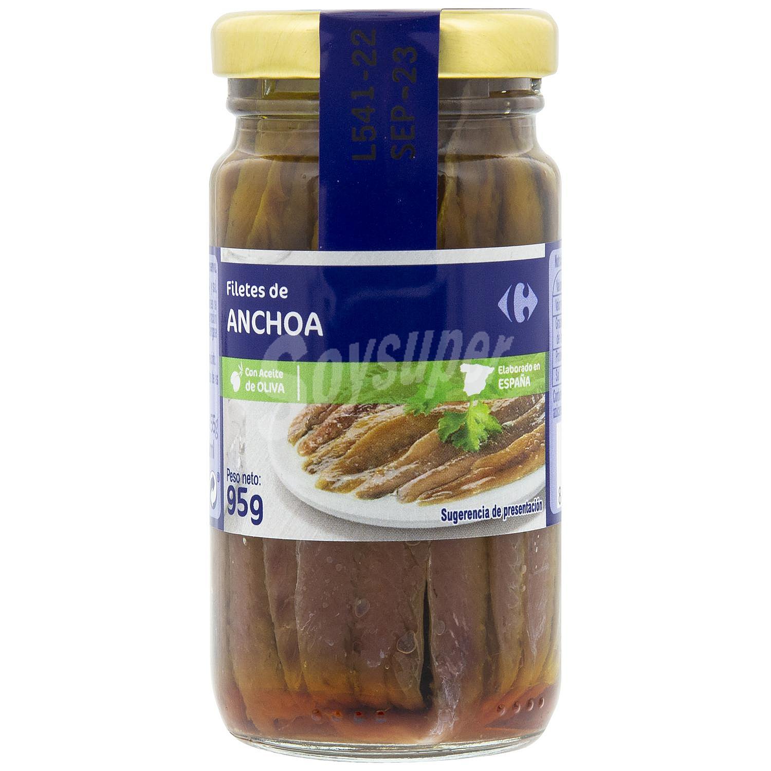 Anchoas en aceite de oliva Carrefour