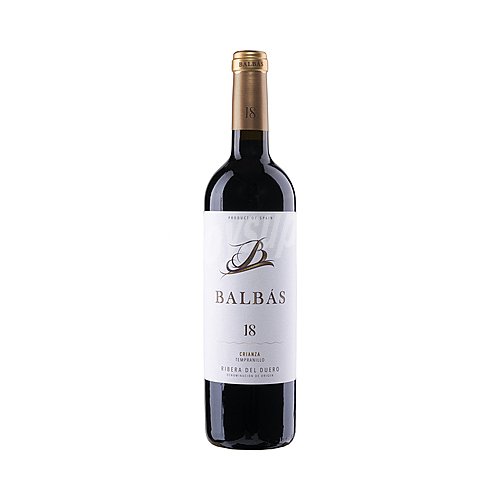 Balbás Vino tinto crianza con D.O. Ribera del Duero balbás