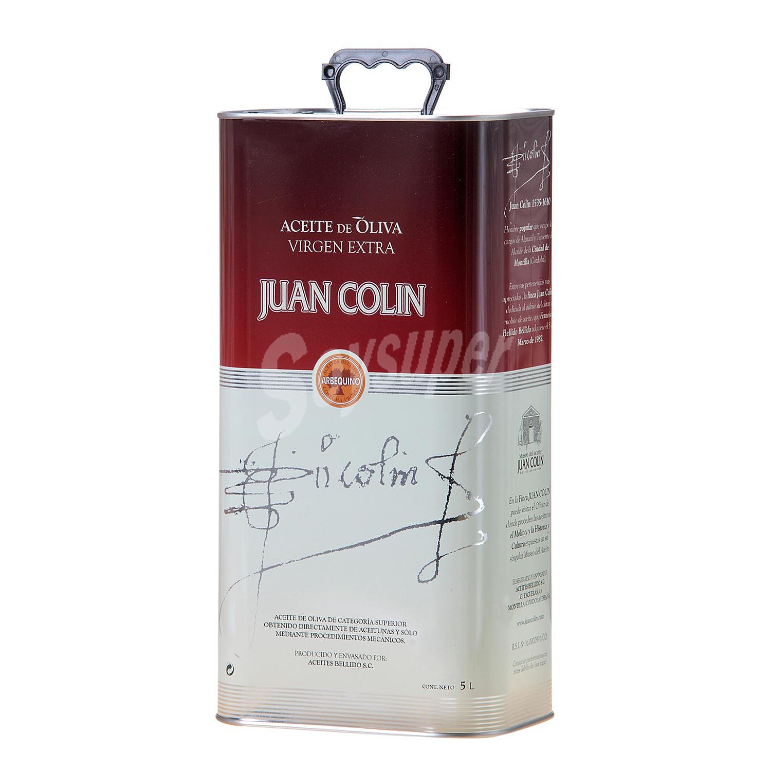 Aceite de oliva virgen extra Juan Colín