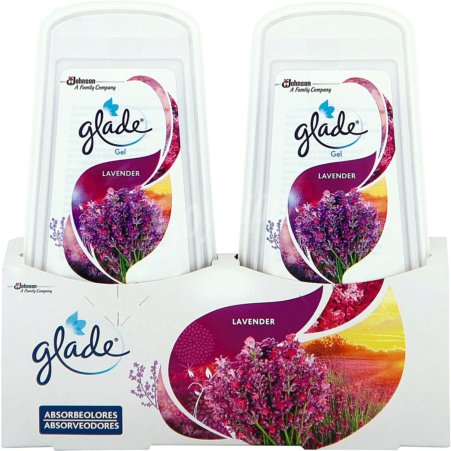 Ambientador absorbeolor olor lavanda glade