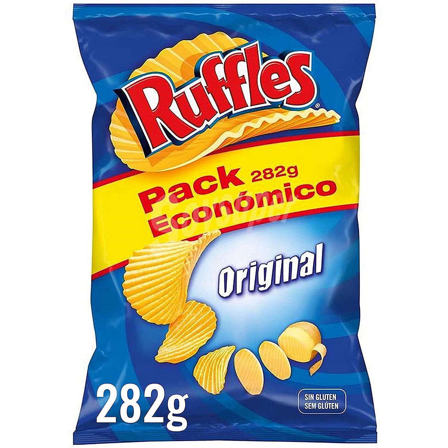 Patatas fritas Ruffles sin gluten y sin lactosa