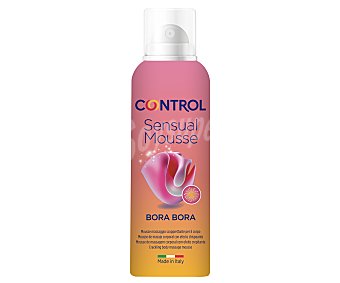 Mousse de masaje corporal con efecto chispeante y aromas frutales y florales