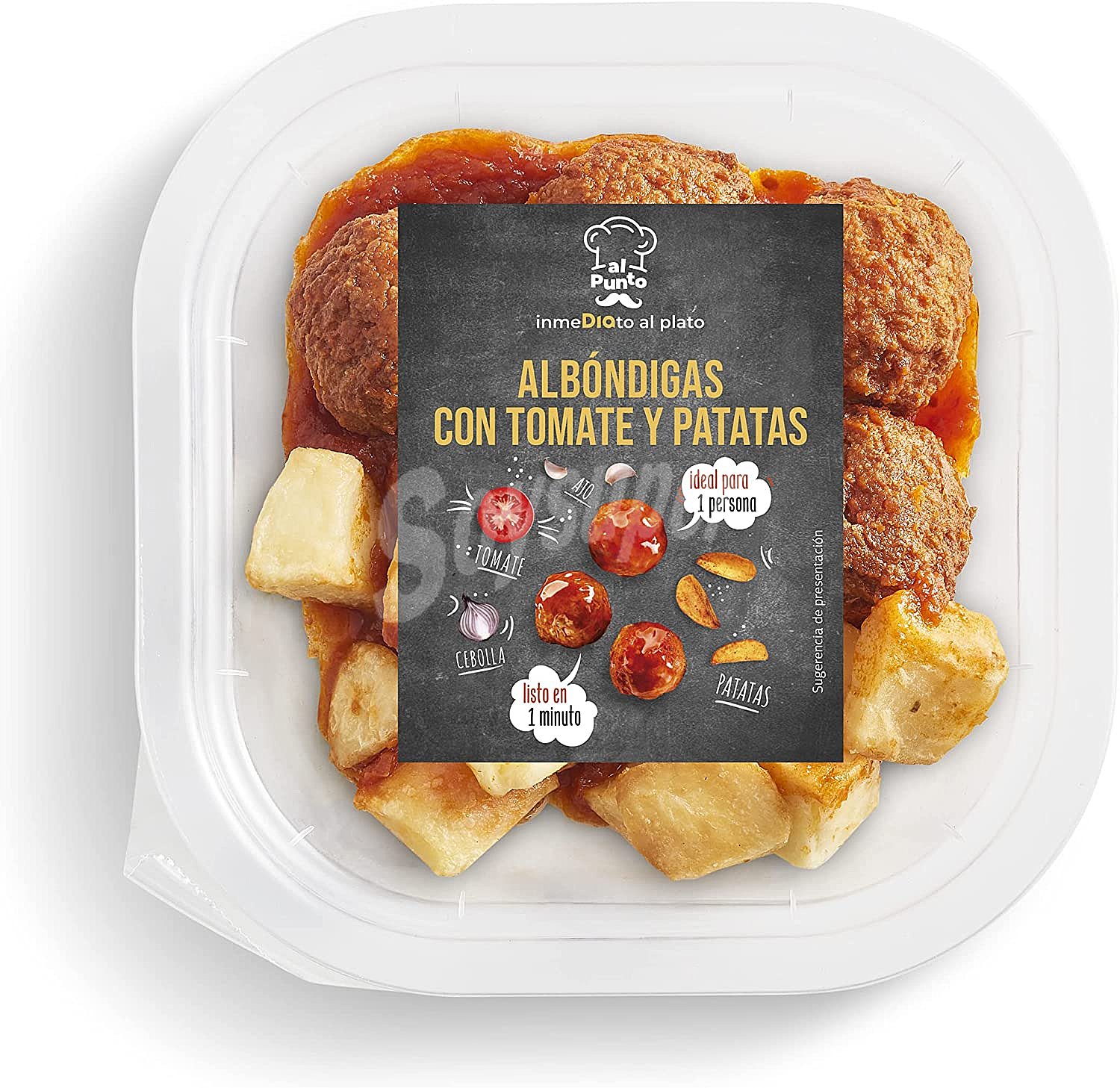 Albóndigas con tomate y patatas Al Punto