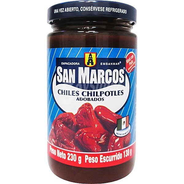 Chiles chilpotles adobados