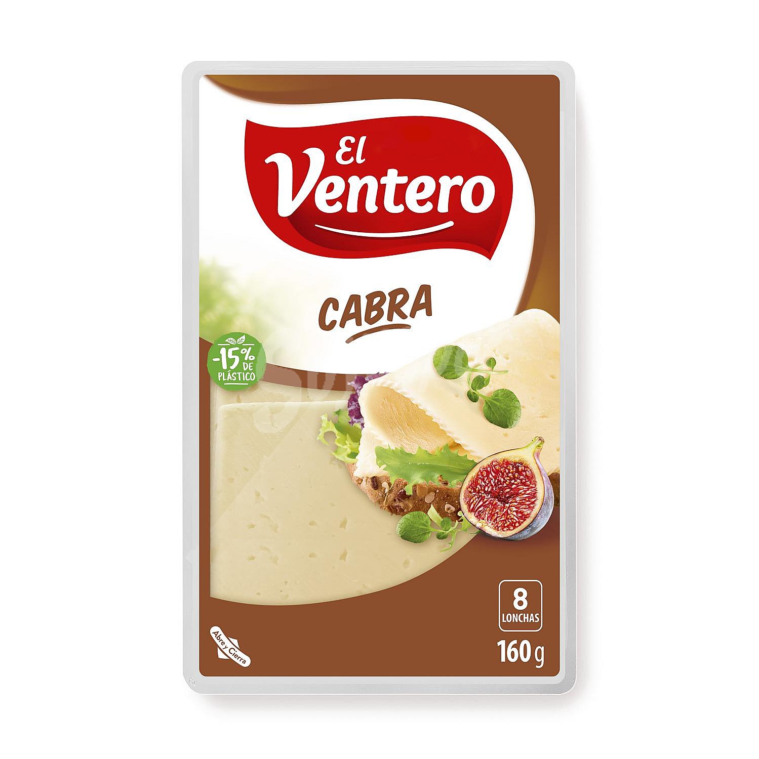 Queso de cabra en lonchas El Ventero