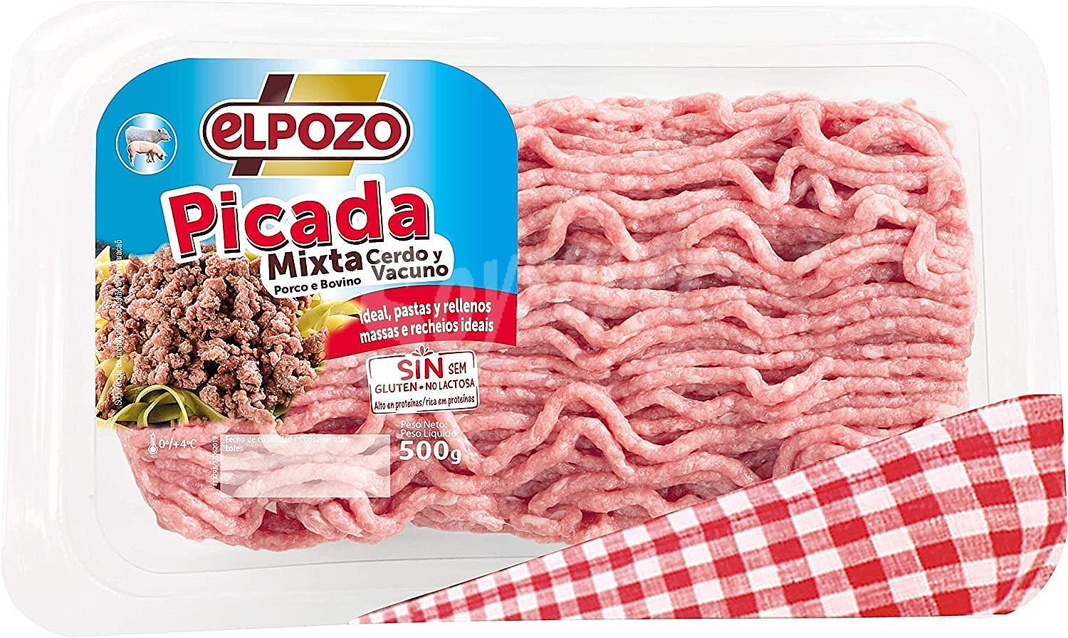 Preparado de carne picada mixta (cerdo y vacuno) EL pozo