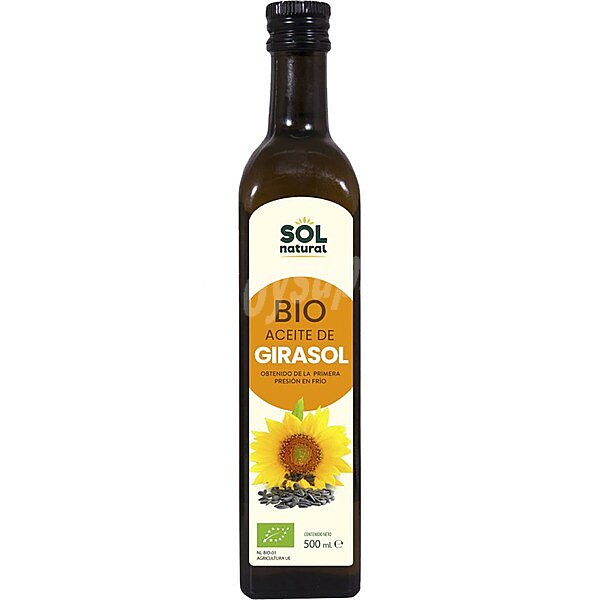 Aceite de girasol ecológico botella 500 ml