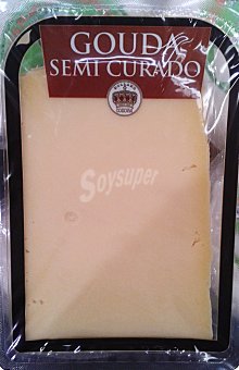 Queso barra lonchas gouda semicurado