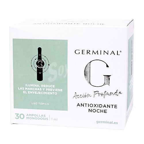 Germinal Tratamiento antioxidante de noche con acción profunda en cómodas monodosis germinal