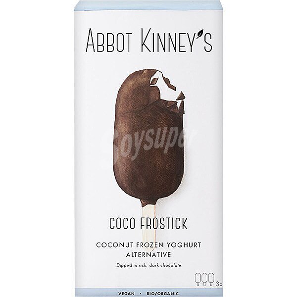 Coco Frostick helado de yogurt de leche de coco ecológico y sin gluten kinney's