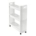 Carrito Organizador 3 Estantes sundis 22x78x60 cm - Blanco