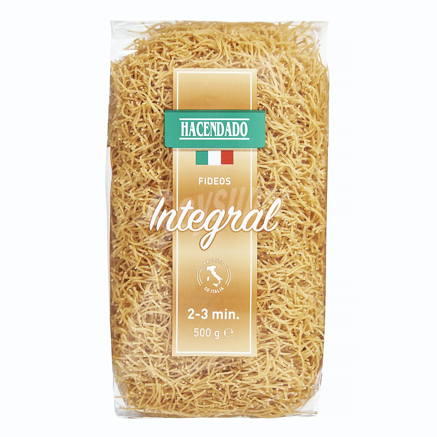 Fideo integral pasta (alto contenido en fibra)