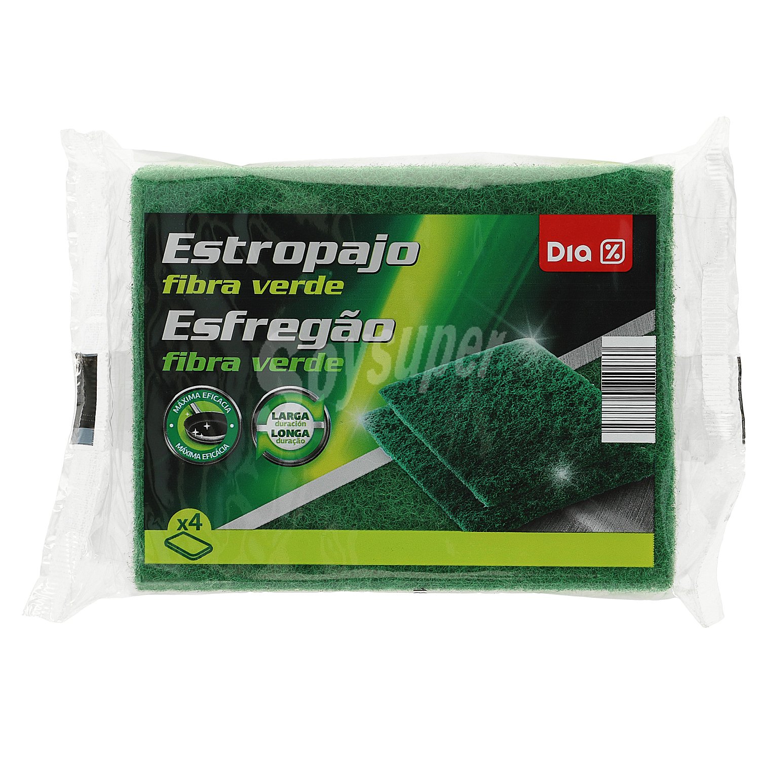 Estropajo fibra verde Dia