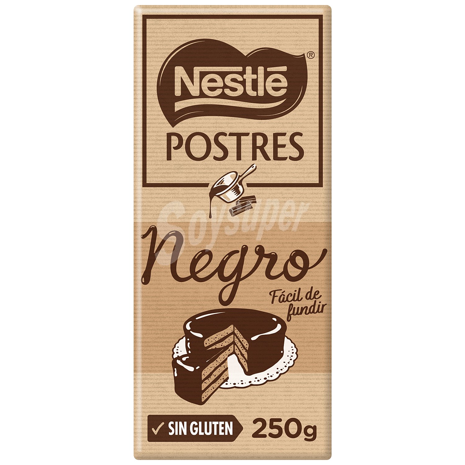 Chocolate negro para repostería Nestlé Postres sin gluten