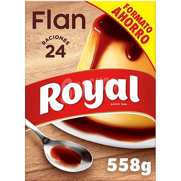 Flan con azúcar