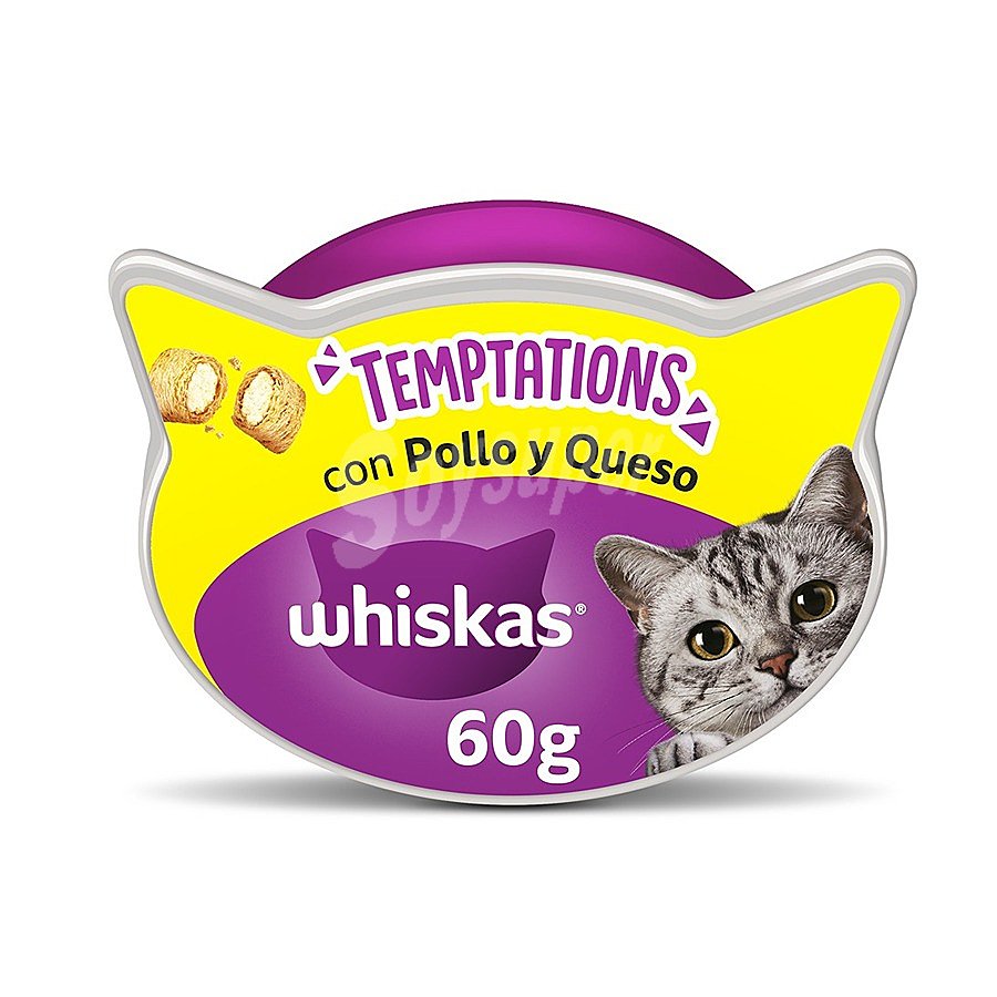 Temptations snacks para gato con pollo y queso