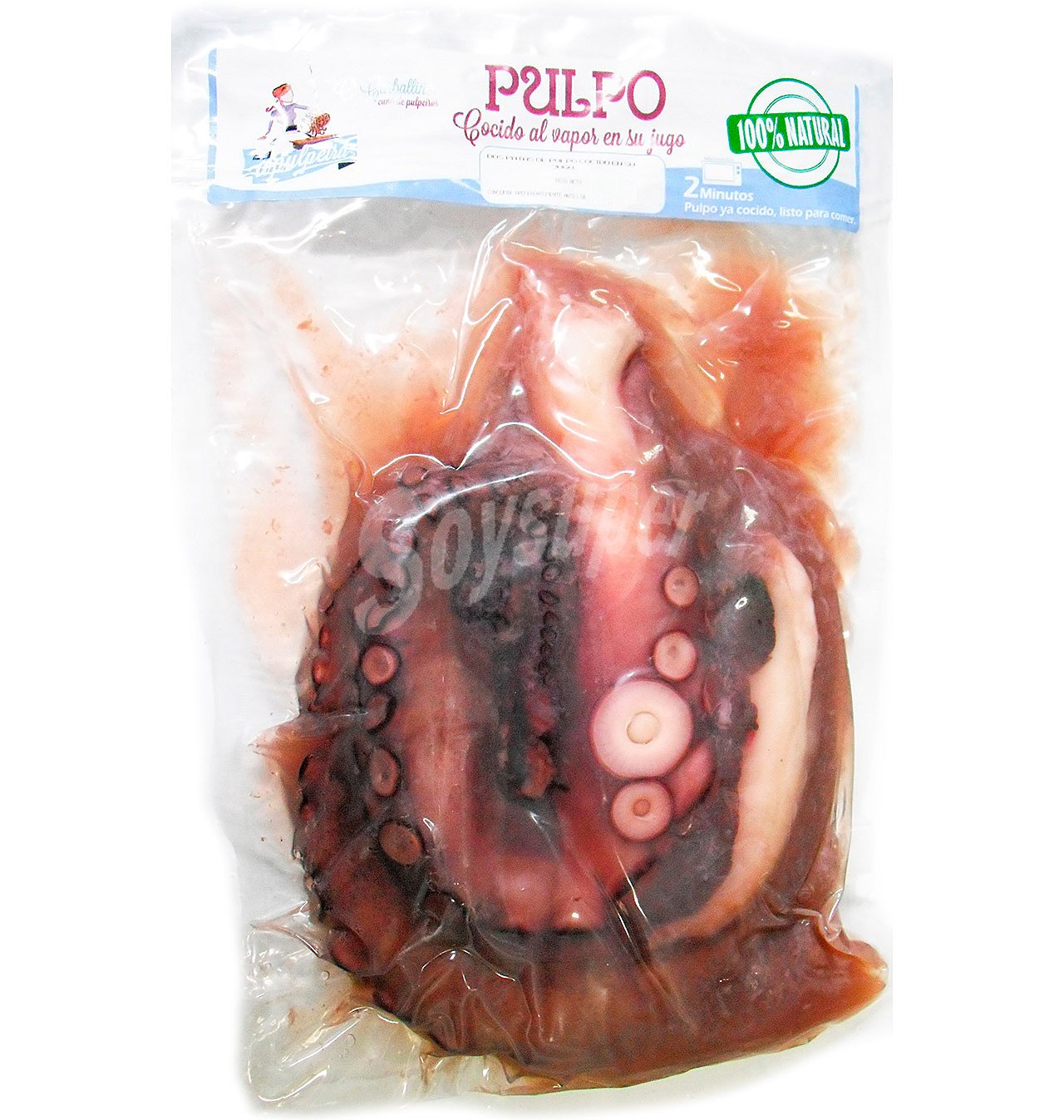 Pata pulpo cocido