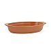 Fuente oval gres 30x17,5x6 cm - Terracota