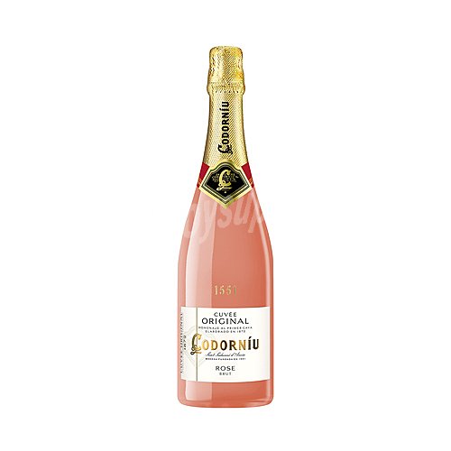 Codorniu Cava brut rosado, elaborado siguiendo el método tradicional codorniu Cuvée original