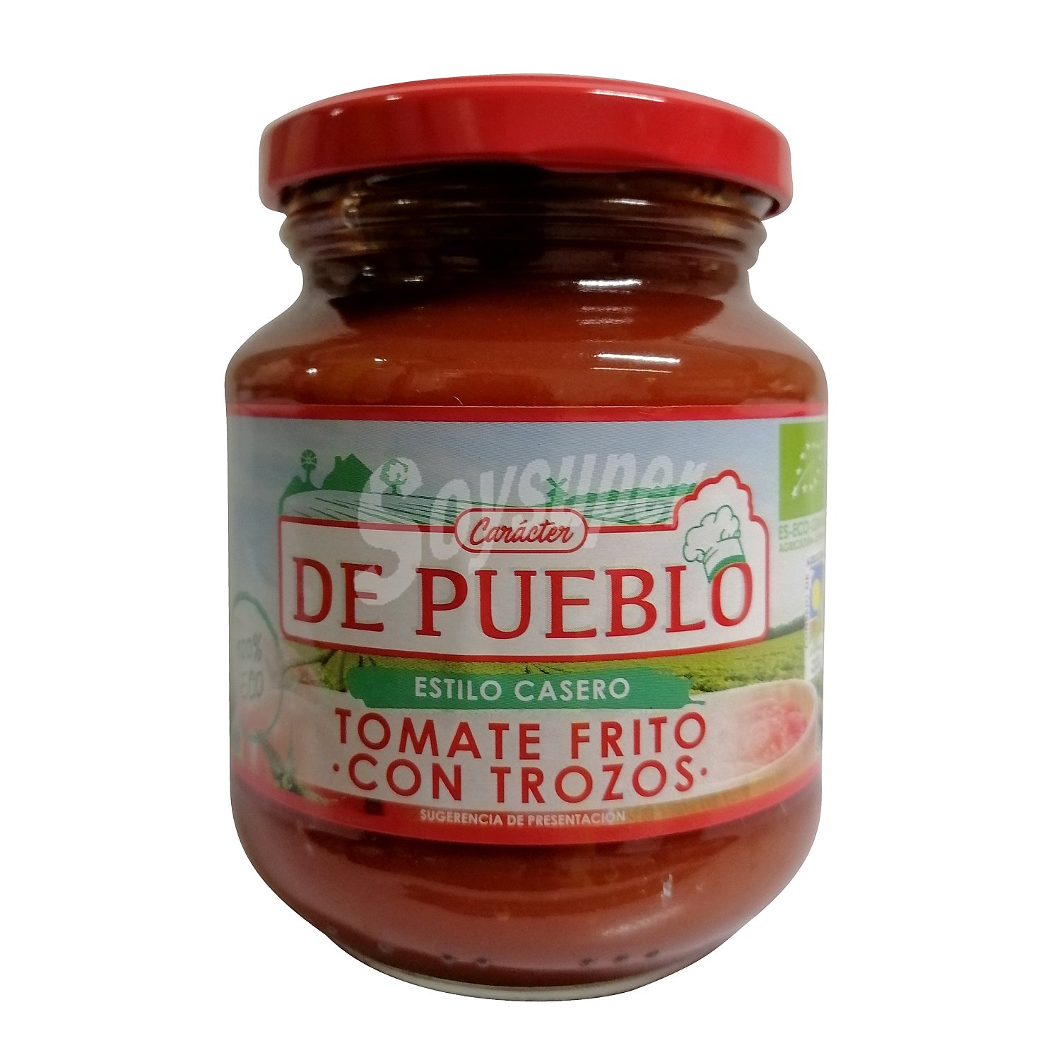 Tomate frito con trozos estilo casero eco frasco 290 gr