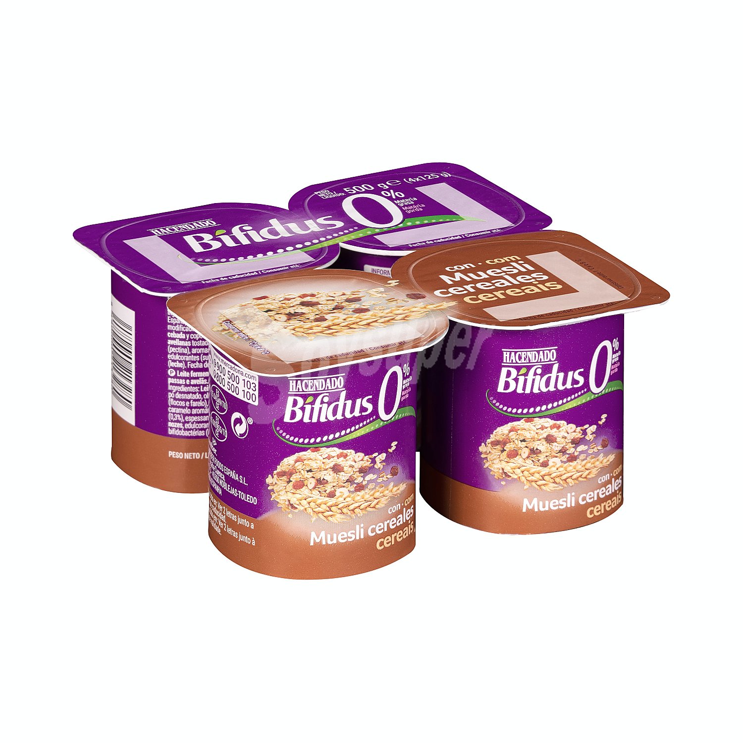 Bifidus desnatado muesli y cereales