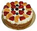 Tarta de bizcocho con frutas