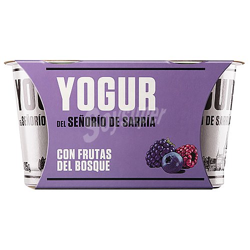 Señorio DE sarría Yogur natural con trocitos de frutas del bosque señorio DE sarría