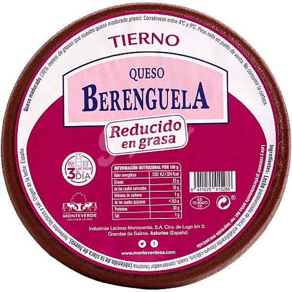 Queso semigraso de vaca 