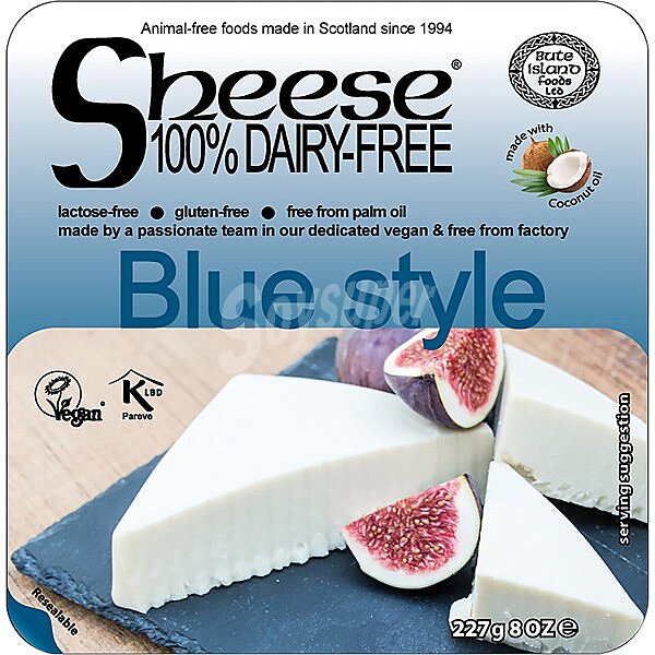 Sheese queso vegetal estilo azul sin gluten y 100% sin lactosa con aceite de coco