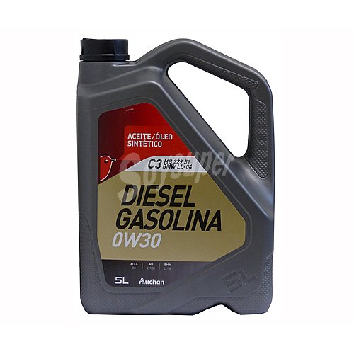 Aceite sintético para vehículos con motores gasolina o diésel producto alcampo