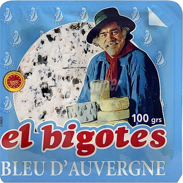 Queso azul francés DOP Blue d´auvergne cuña