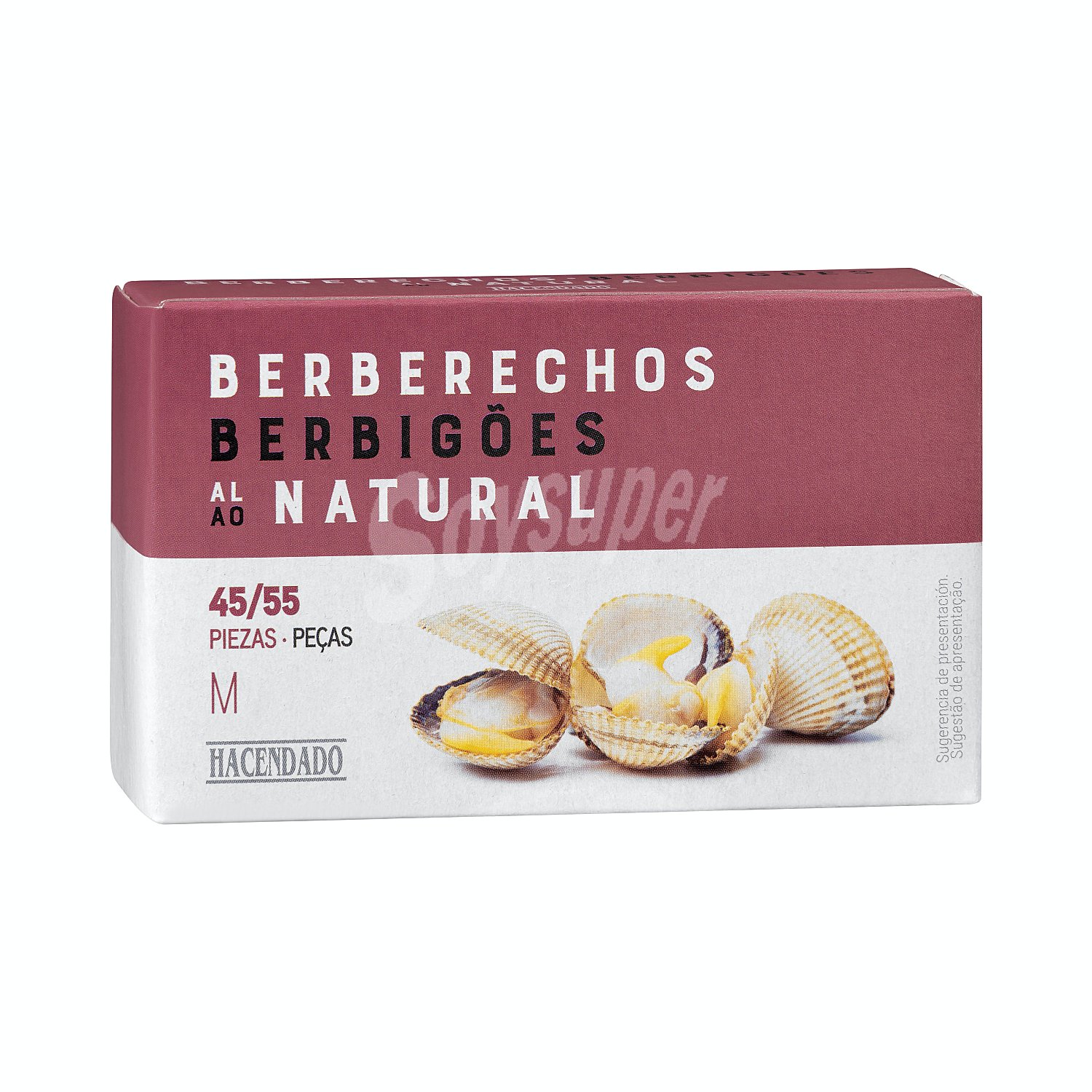 Berberechos natural m (45/55 piezas)