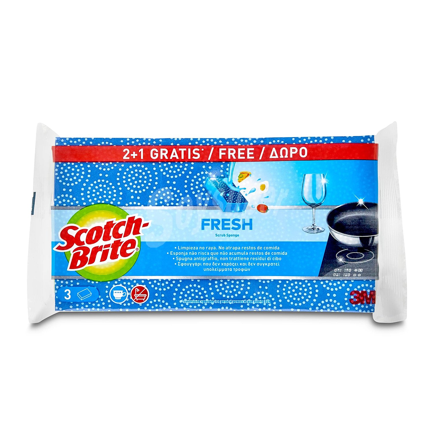 Estropajo no raya fresh Scotch brite