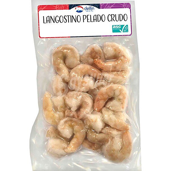 Langostino pelado crudo envase 150 g neto escurrido