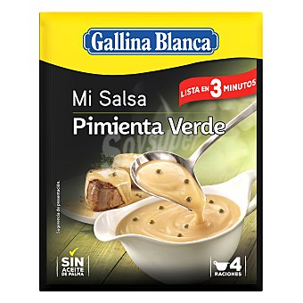 Salsa de pimienta verde gallina blanca