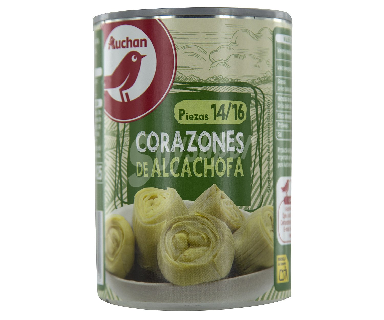 Alcachofas corazones lata de 14/16 piezas