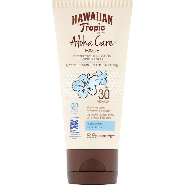 Aloha Care loción solar facial matificante SPF-30