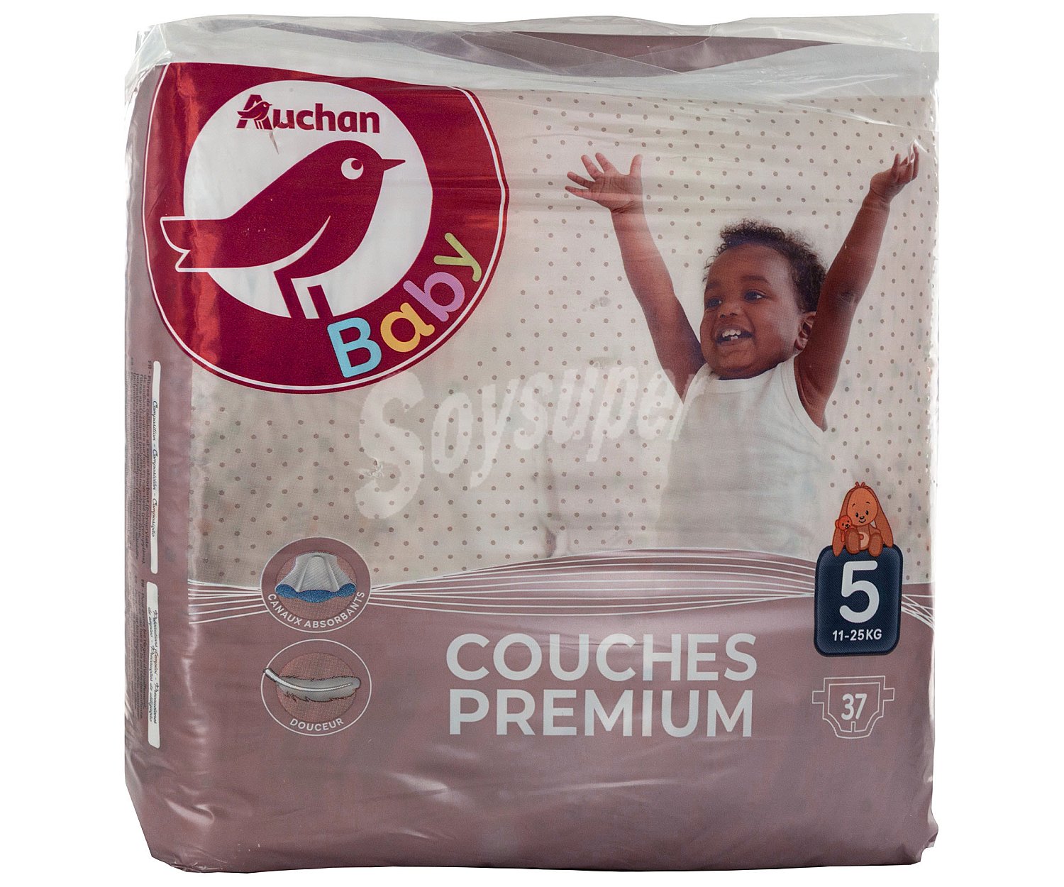 Pañales talla 5, para niños de 11 a 25 kilogramos baby premium