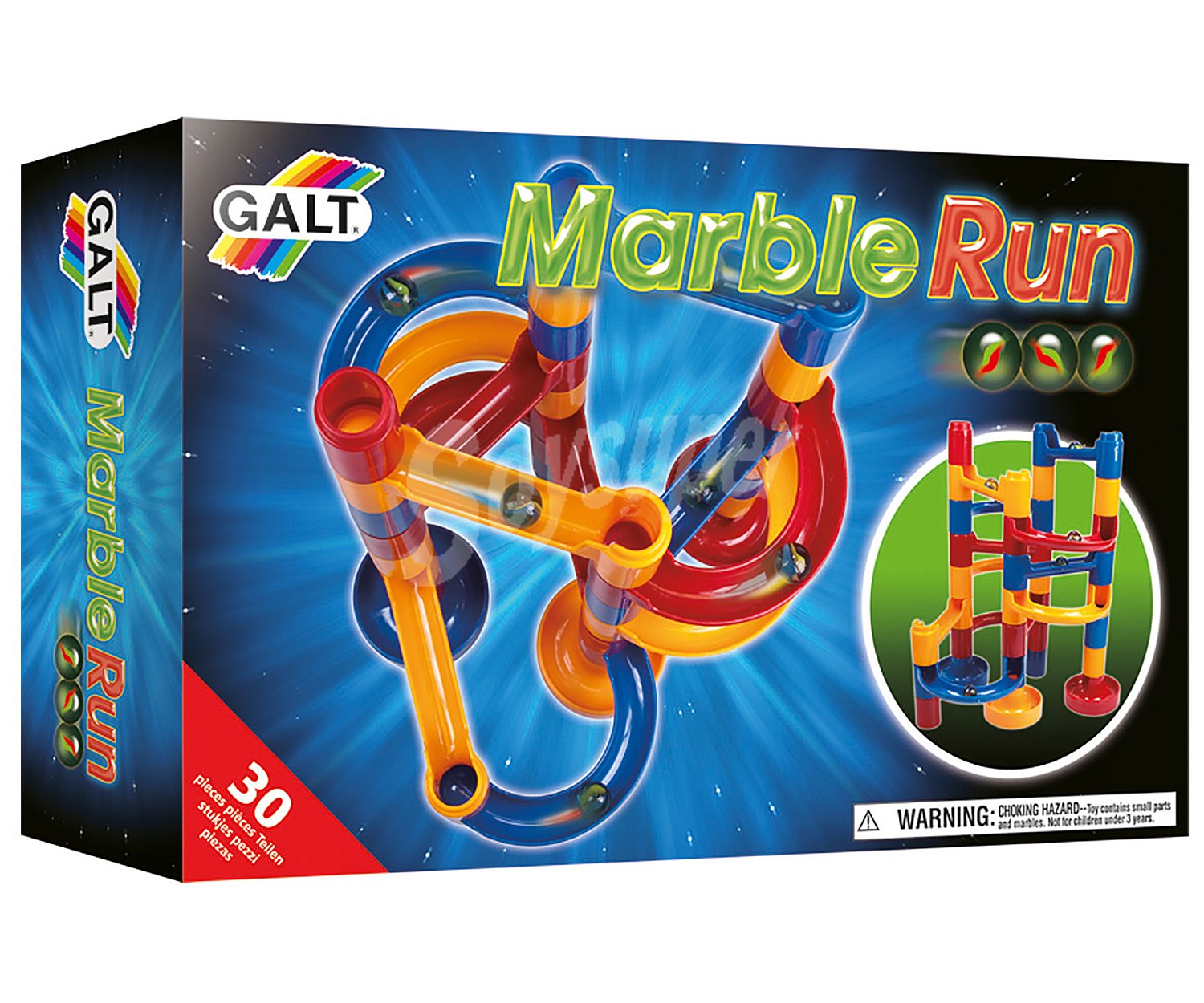 Juego infantil de carrera de canicas Marble Run galt diset.