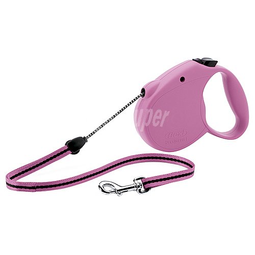 Flexi Correa para perro de cordón rosa flexi 3 metros Talla XS