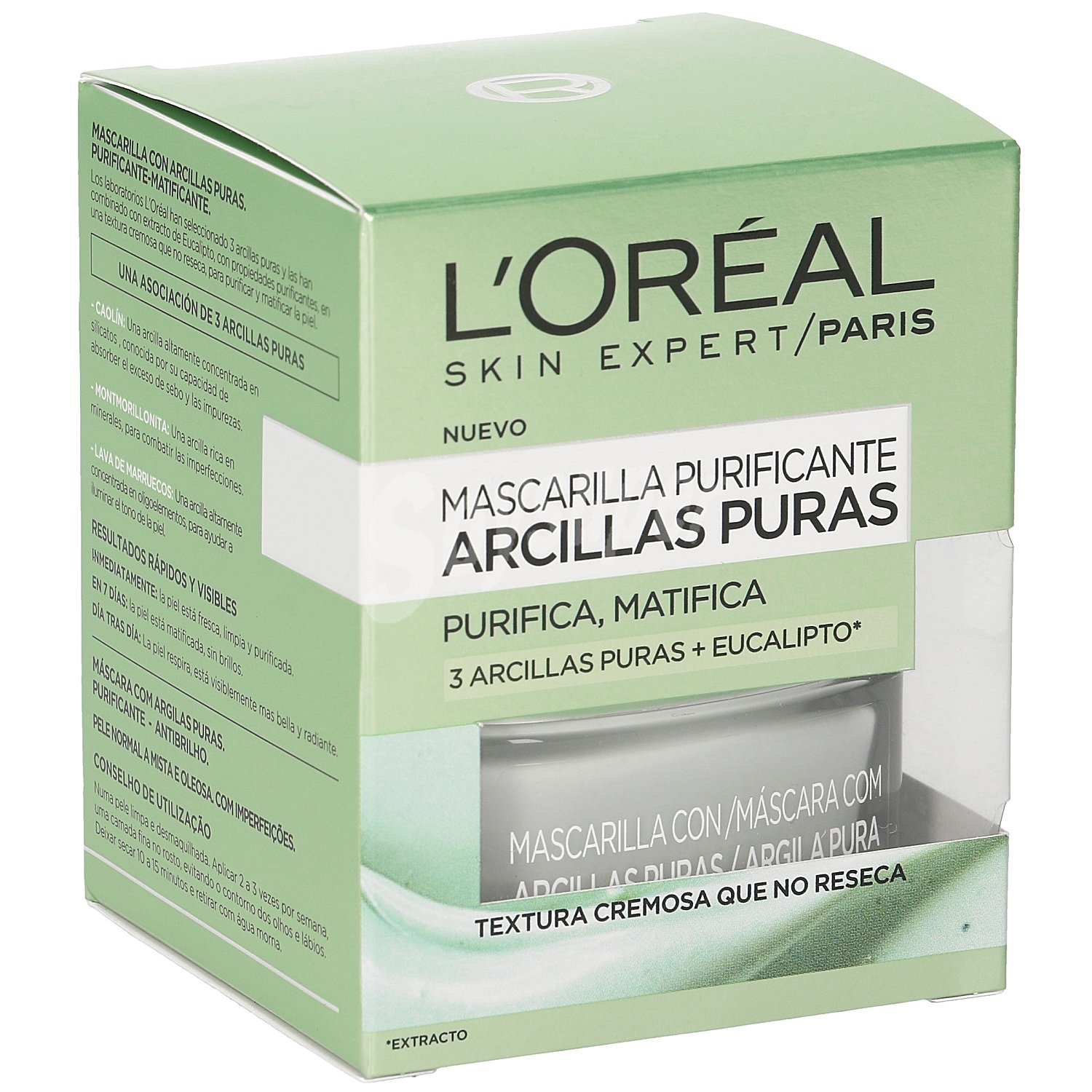 Skin expert mascarilla arcillas puras purificante