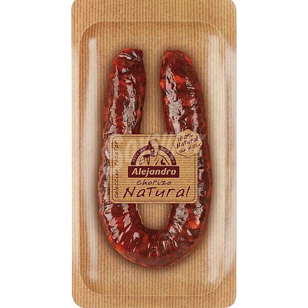 Chorizo natural envasado al vacío pieza