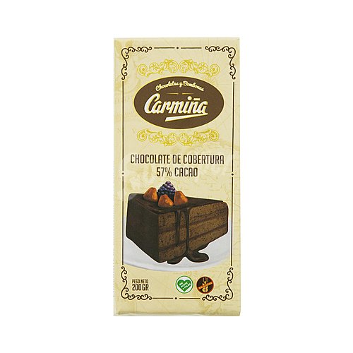 Carmiña Chocolate de cobertura, 57 % cacao carmiña