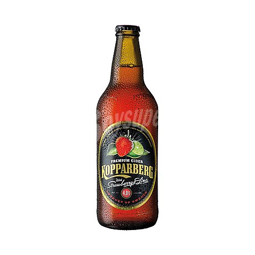 Kopparberg Sidra premium sueca con un toque de fresa y lima kopparberg