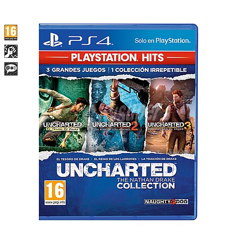 Juego Uncharted : The Nathan Drake collection para PS4, género: acción, pegi 16