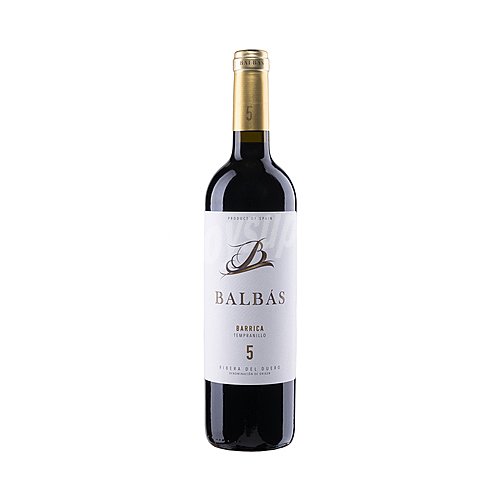 Balbás Vino tinto barrica con D.O. Ribera del Duero balbás